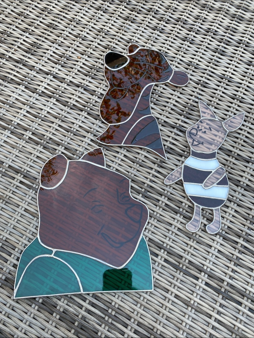 Winnie the Pooh Stained Glass Décor Tigger, Piglet & Pooh